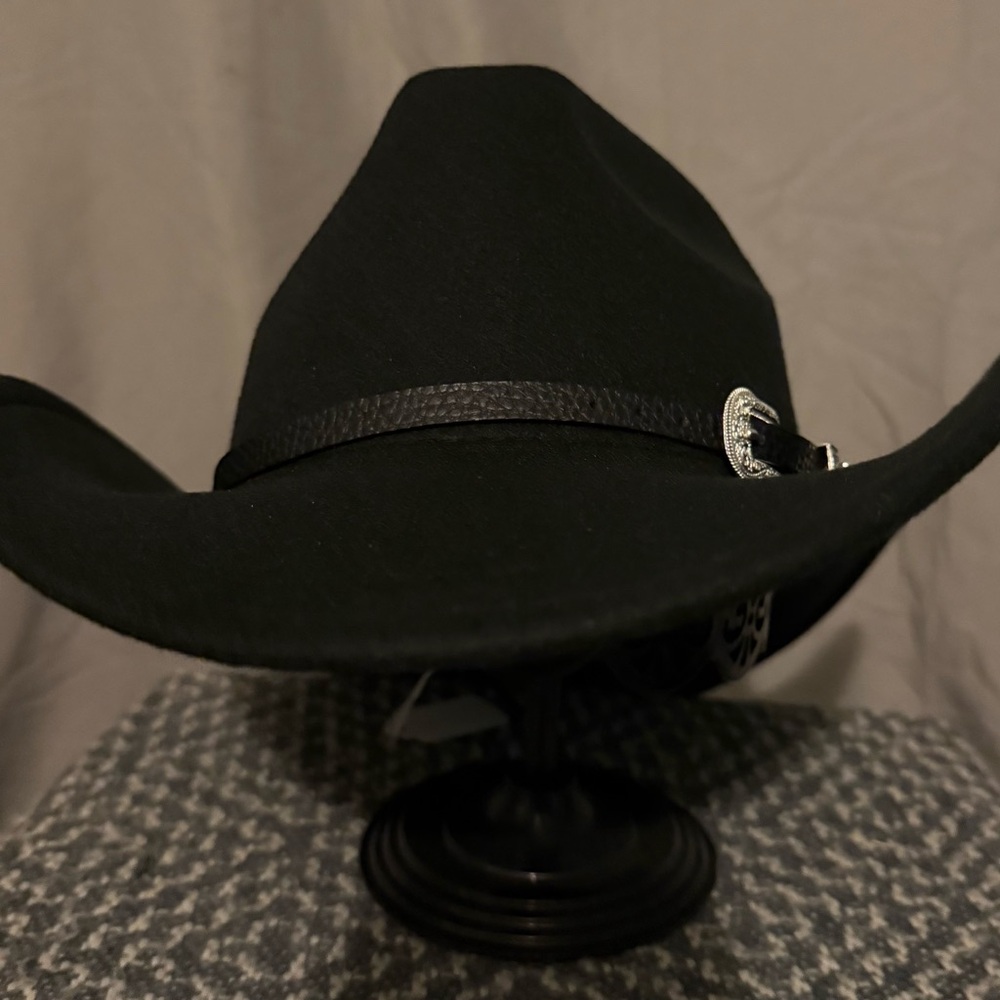 Unlisted Black Western Hat with Silver Accent